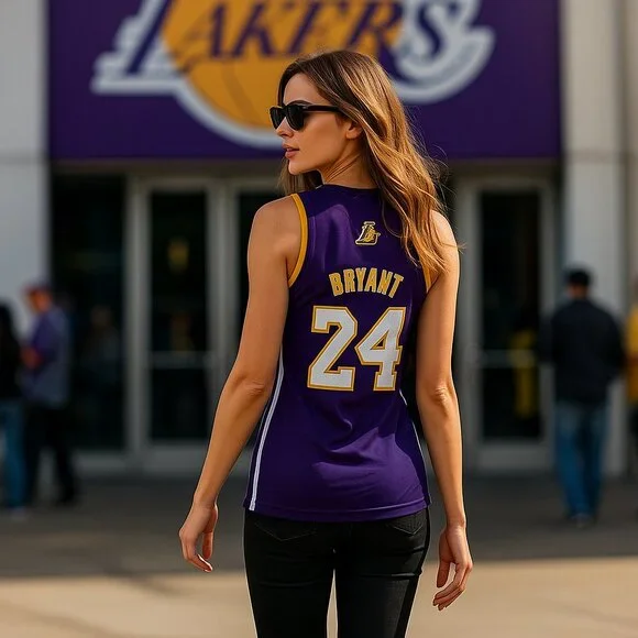 Kobe Bryant Women's Laker Basketball Top - Picture 4 of 4